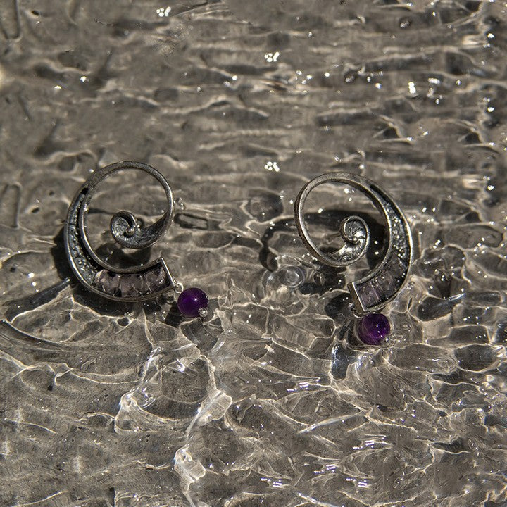 Large Spiral Earrings