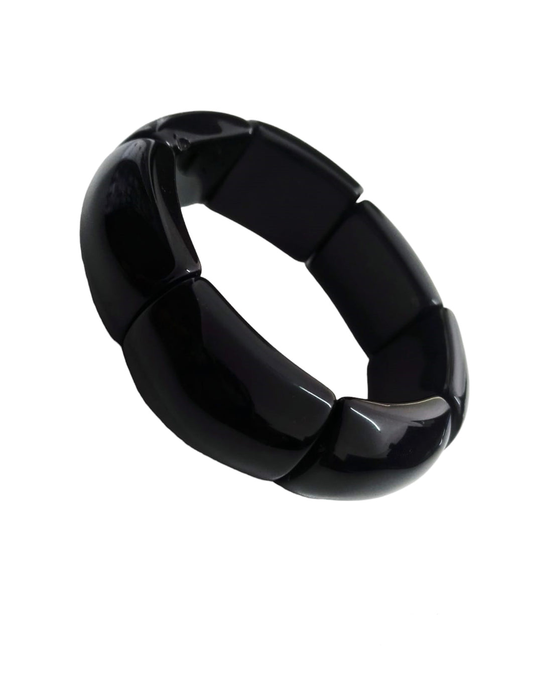 Multi-stone elastic bracelet