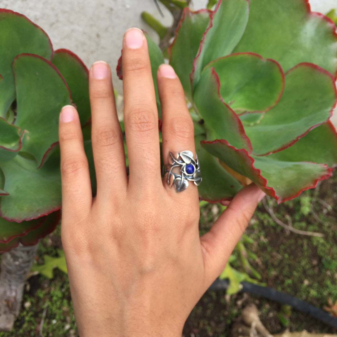 Large Music Leaves Ring