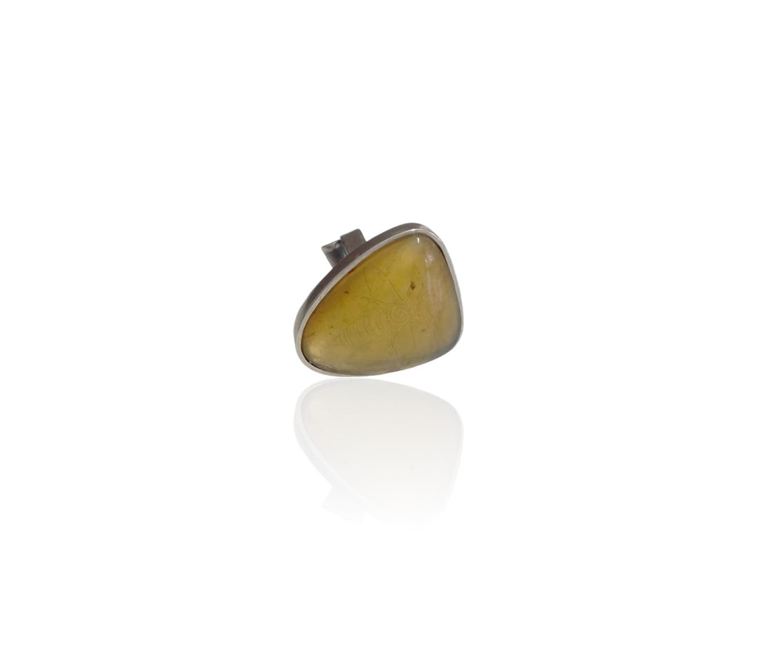 Amber Bezel Ring