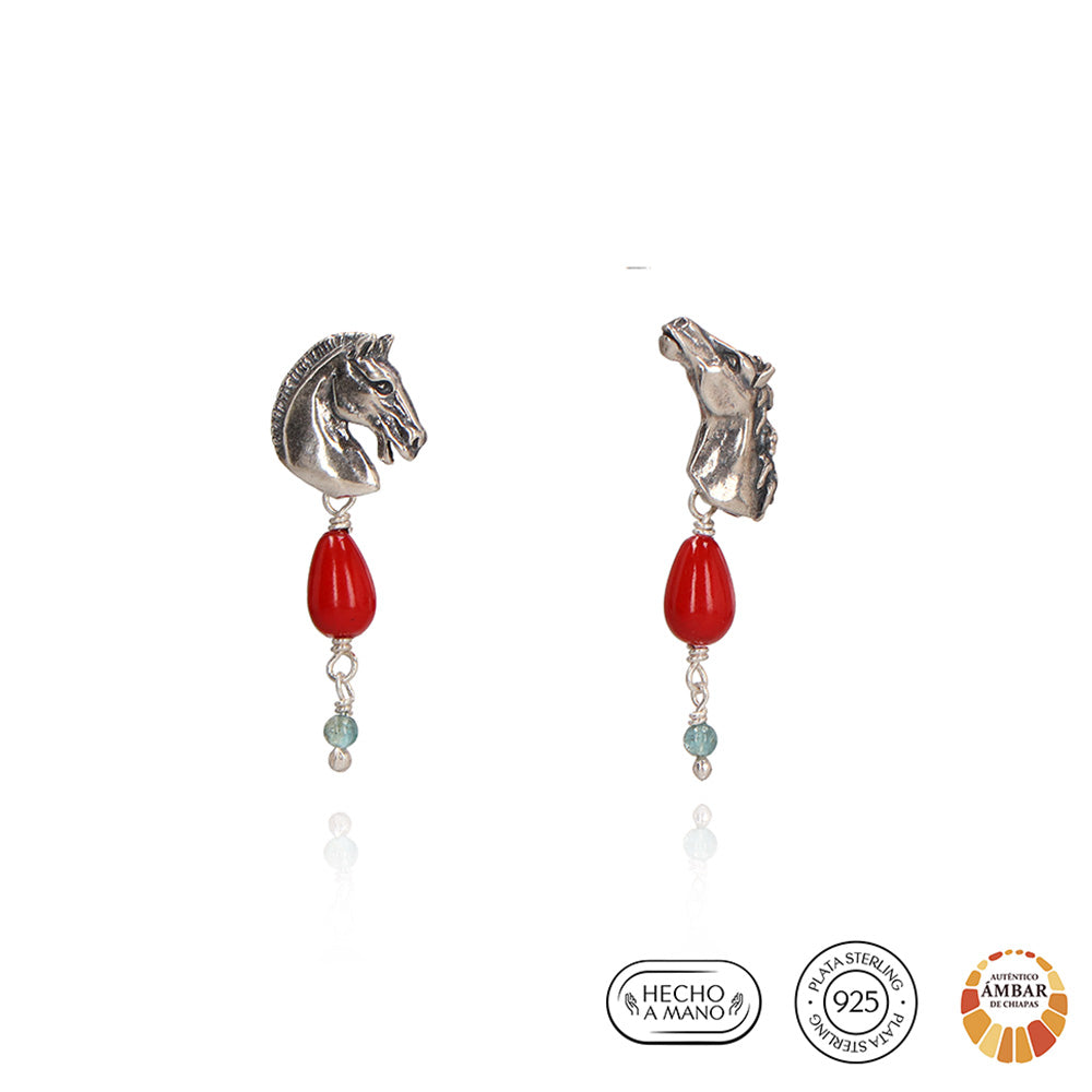 Arete Pareja de Caballos