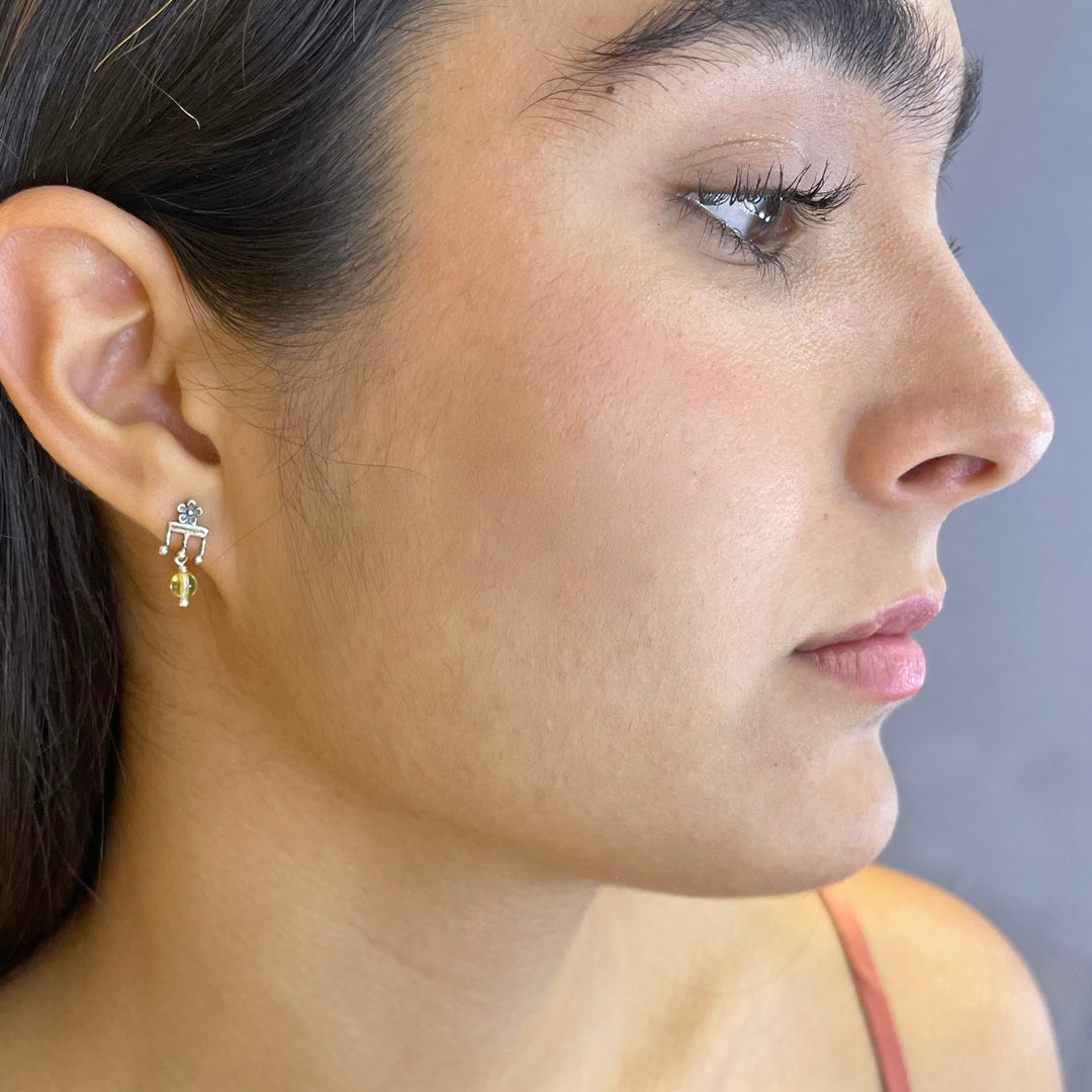 Mini Triple Stud Earrings