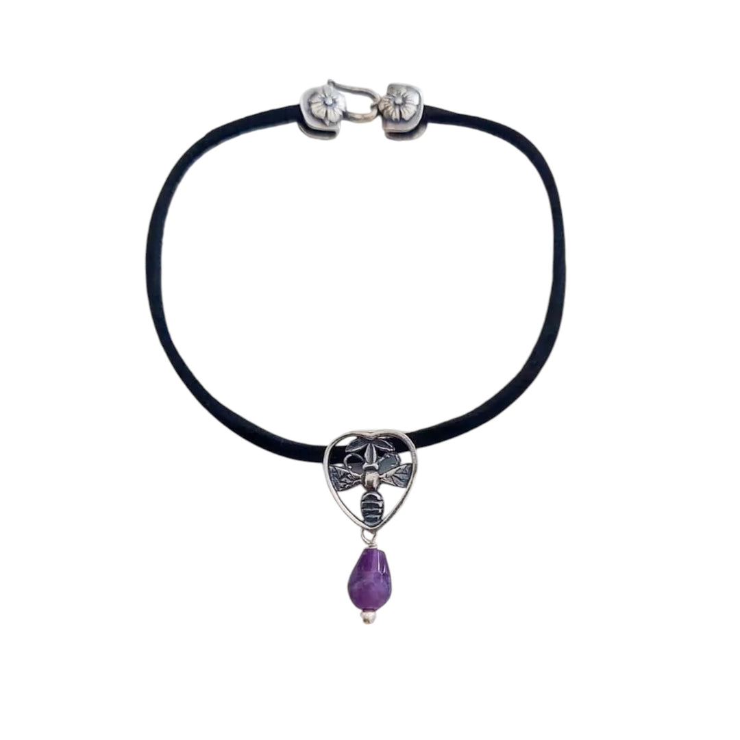 Heart Bracelet with Bee