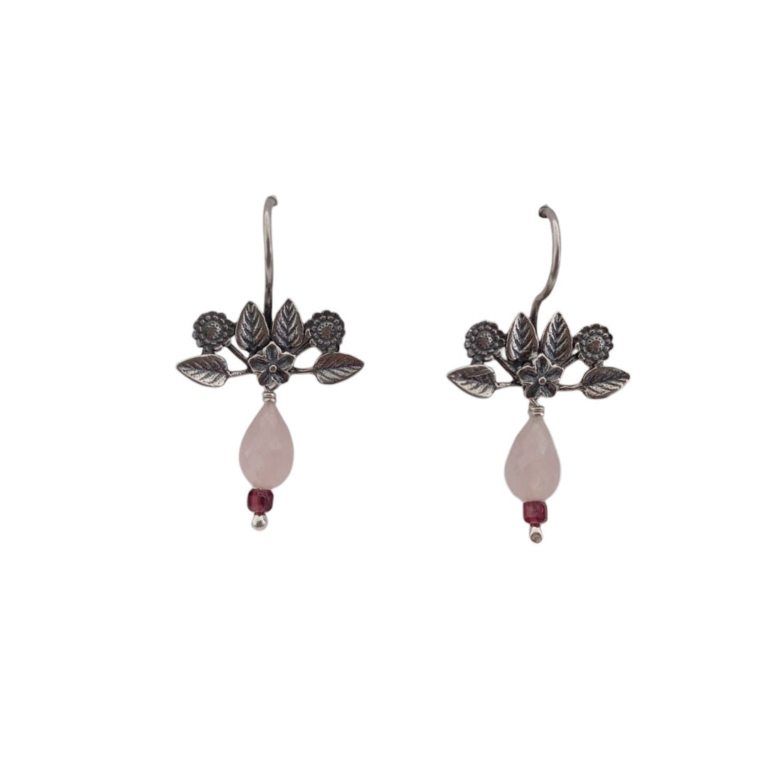 Arete Florecitas y Hojas