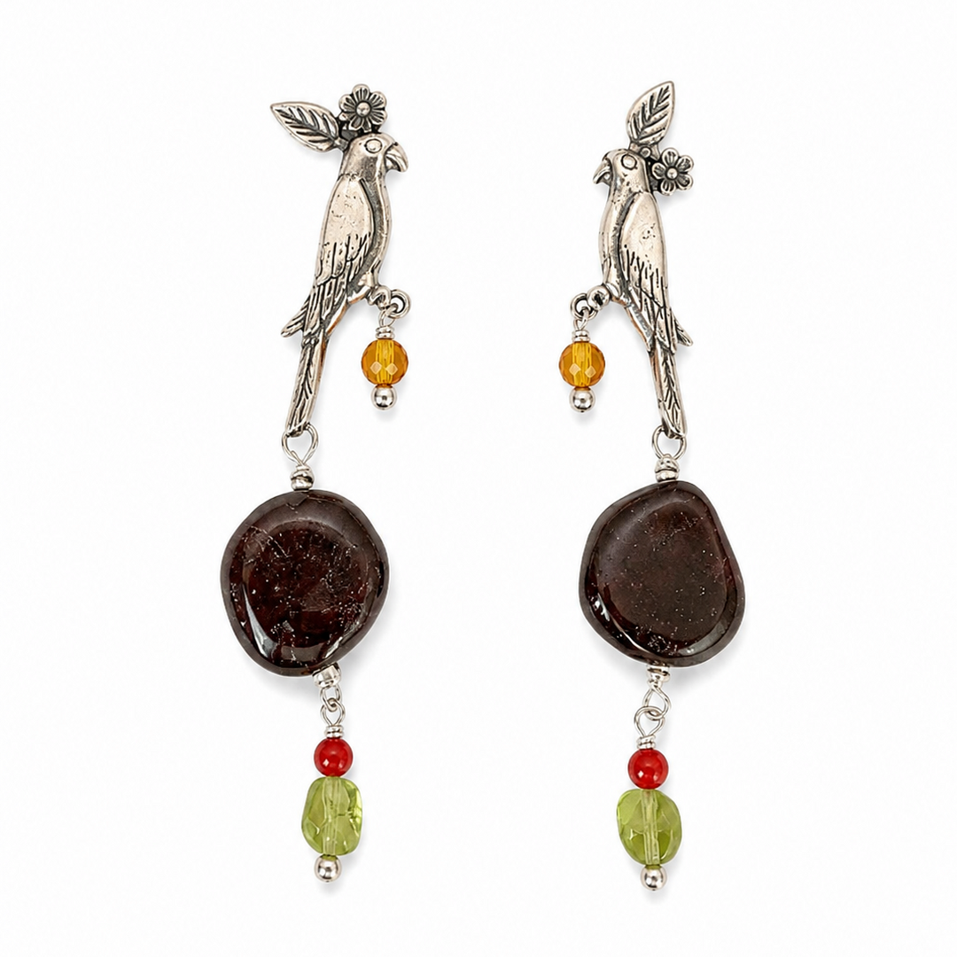 Aretes Loros Copetito