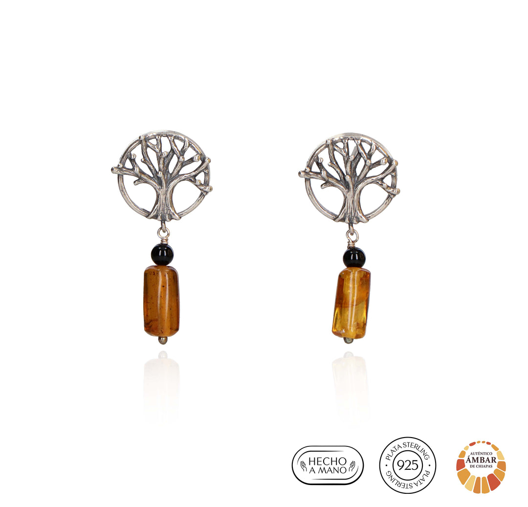 Circle Tree Earrings