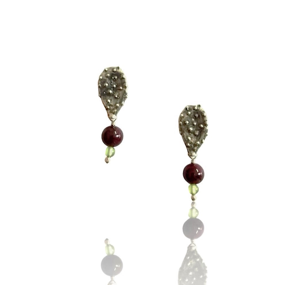 Aretes penca nopal ch.