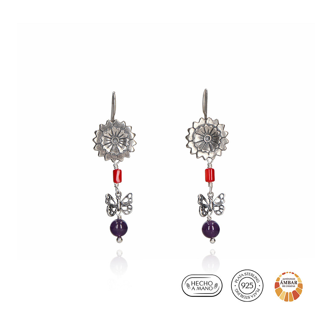 Arete Mariposa Revoloteante