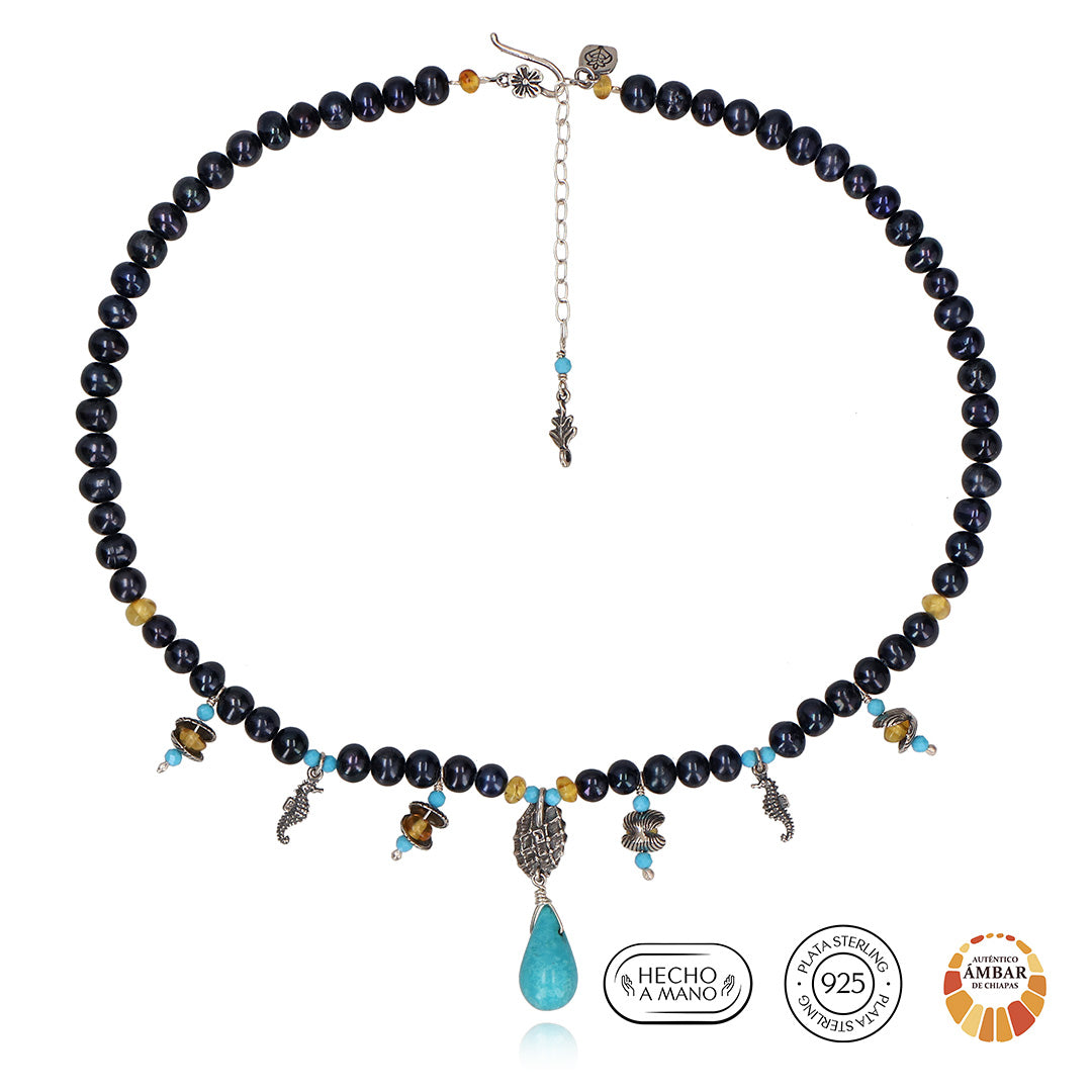 Collar Caracol, Almejitas y Caballitos de mar
