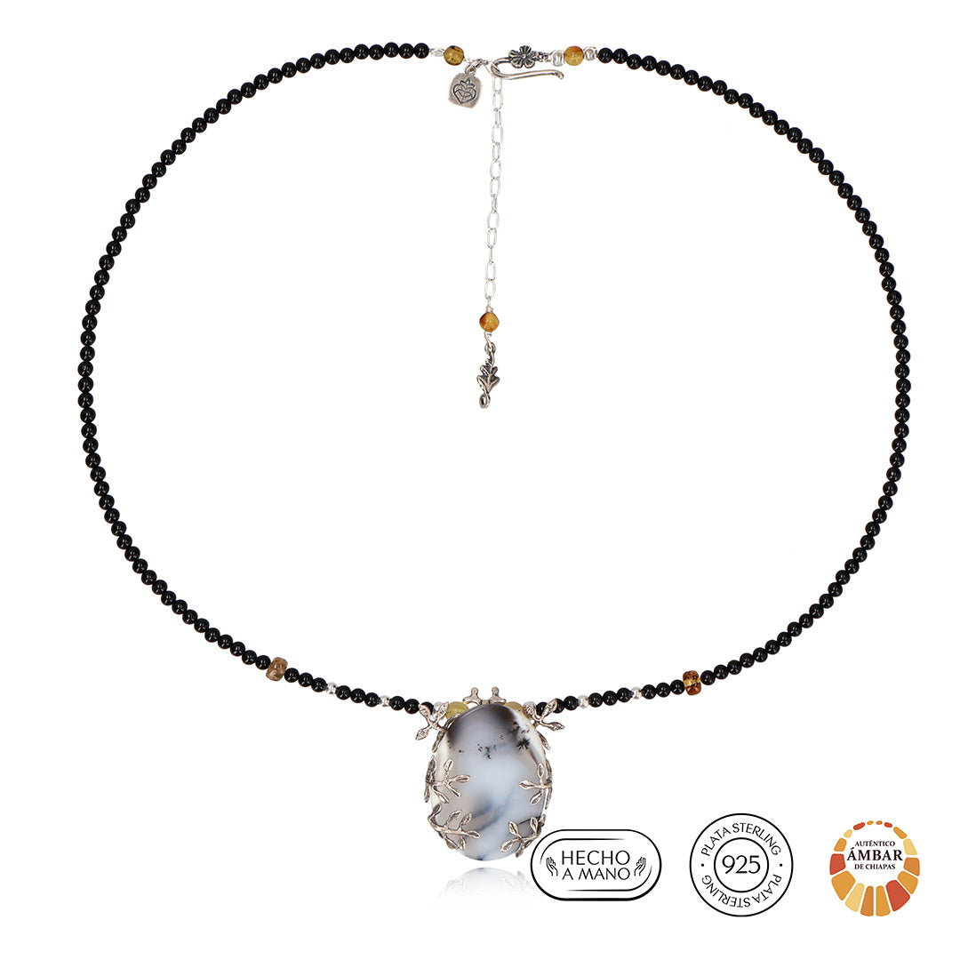 Collar Escarabajo Marmoleado