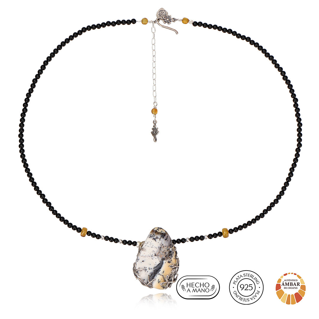 Collar Escarabajo Marmoleado