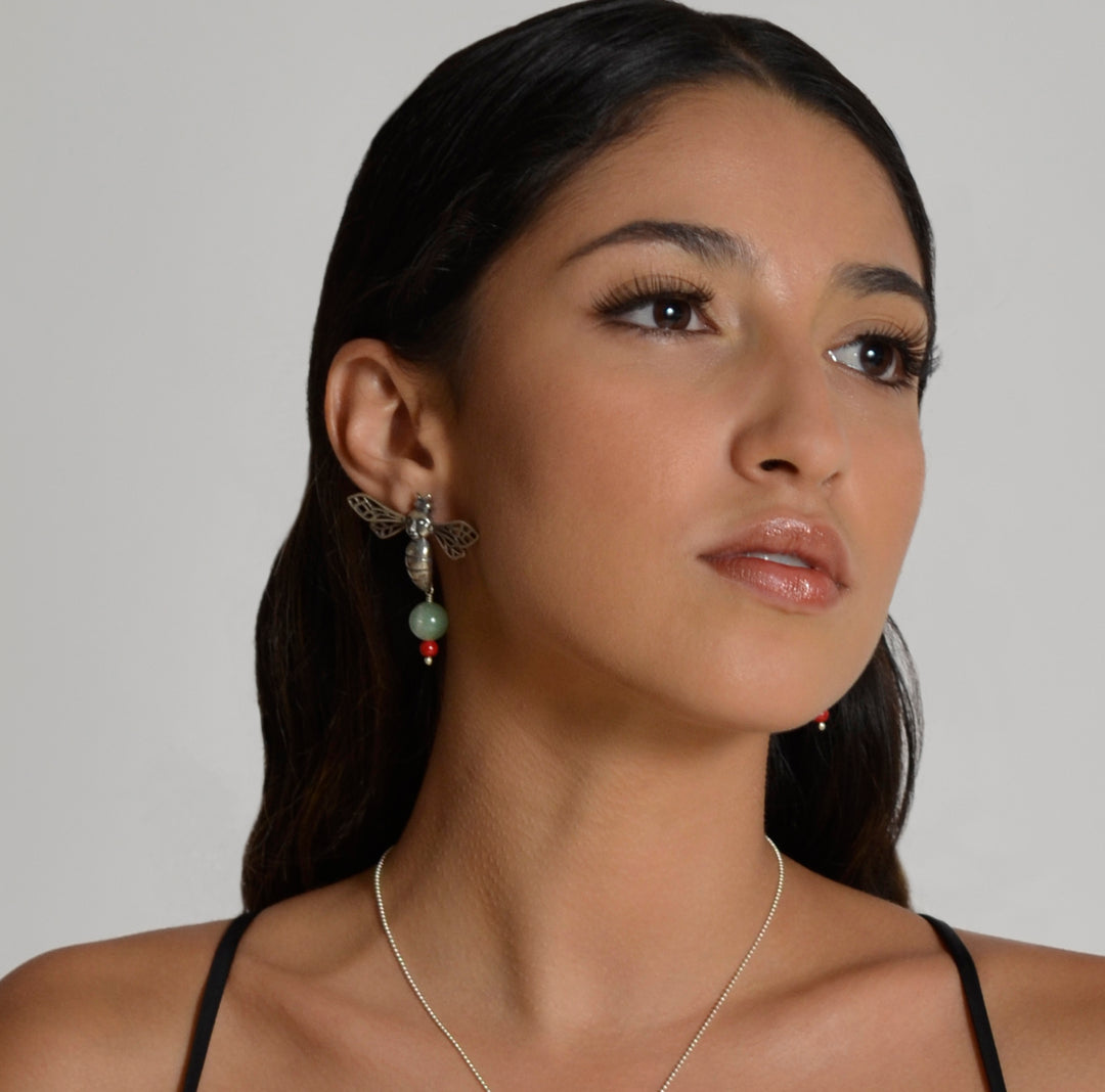 Aretes Abeja Rostro