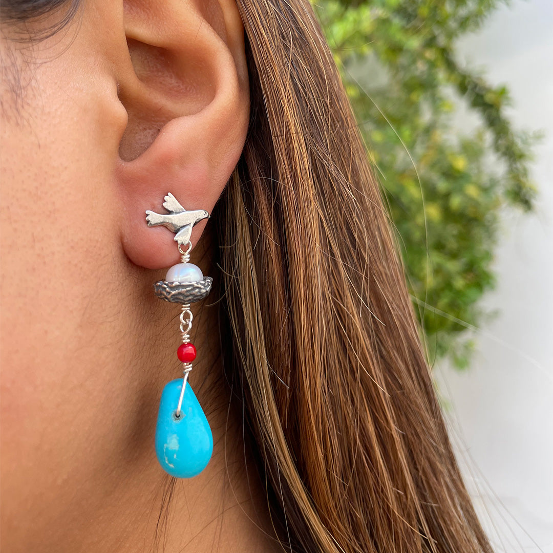 Aretes Paloma con Nidito