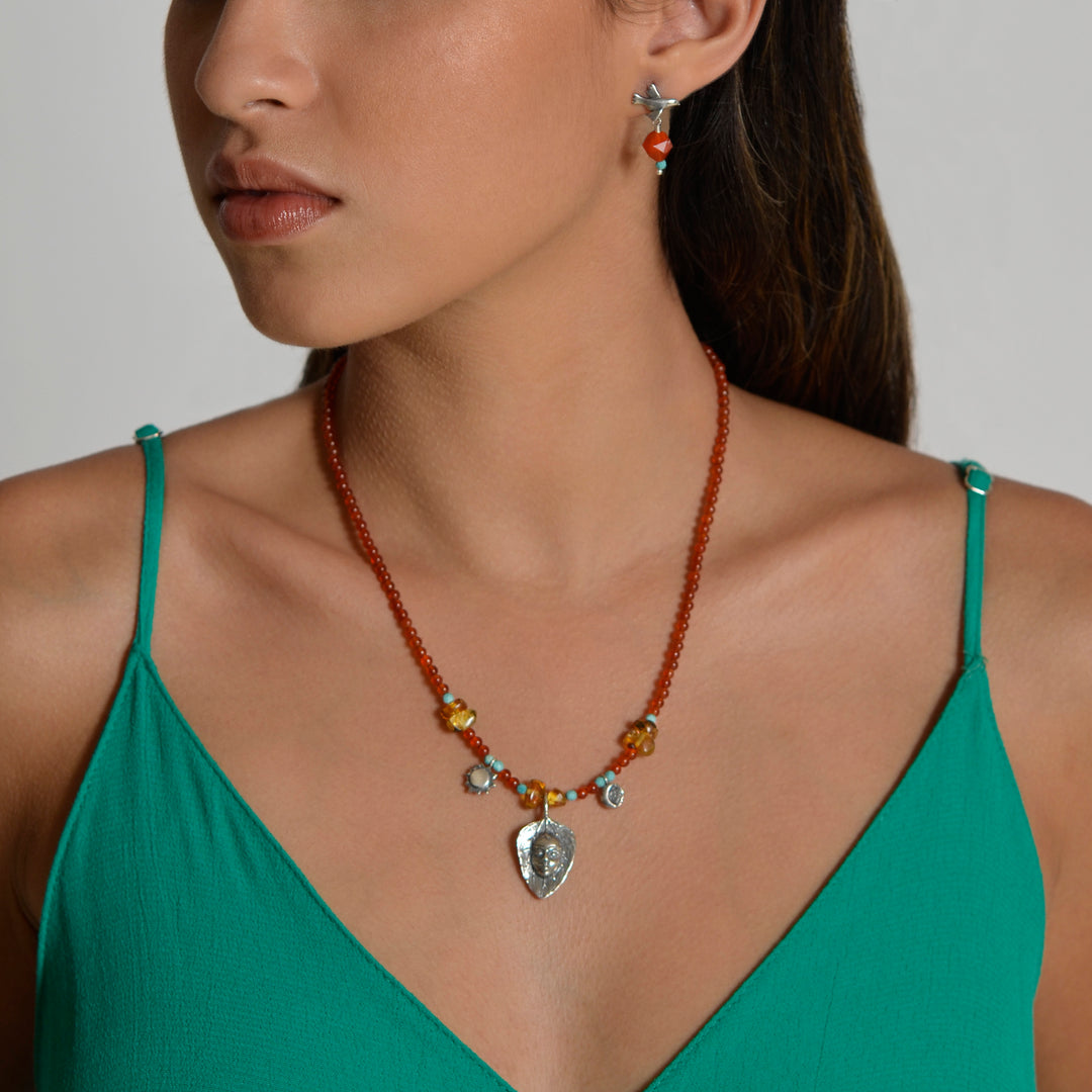 Collar Hoja Rostro Ch.