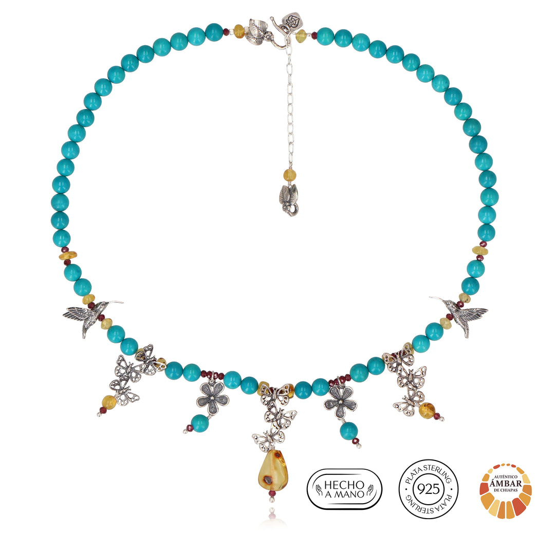 Collar Mariposas y Colibríes