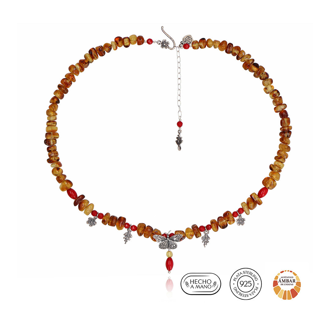 Collar Mariposa Monarca
