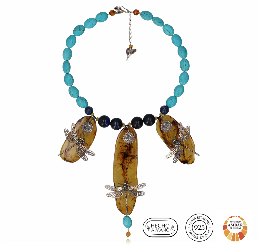 Dragonfly and Twigs Necklace