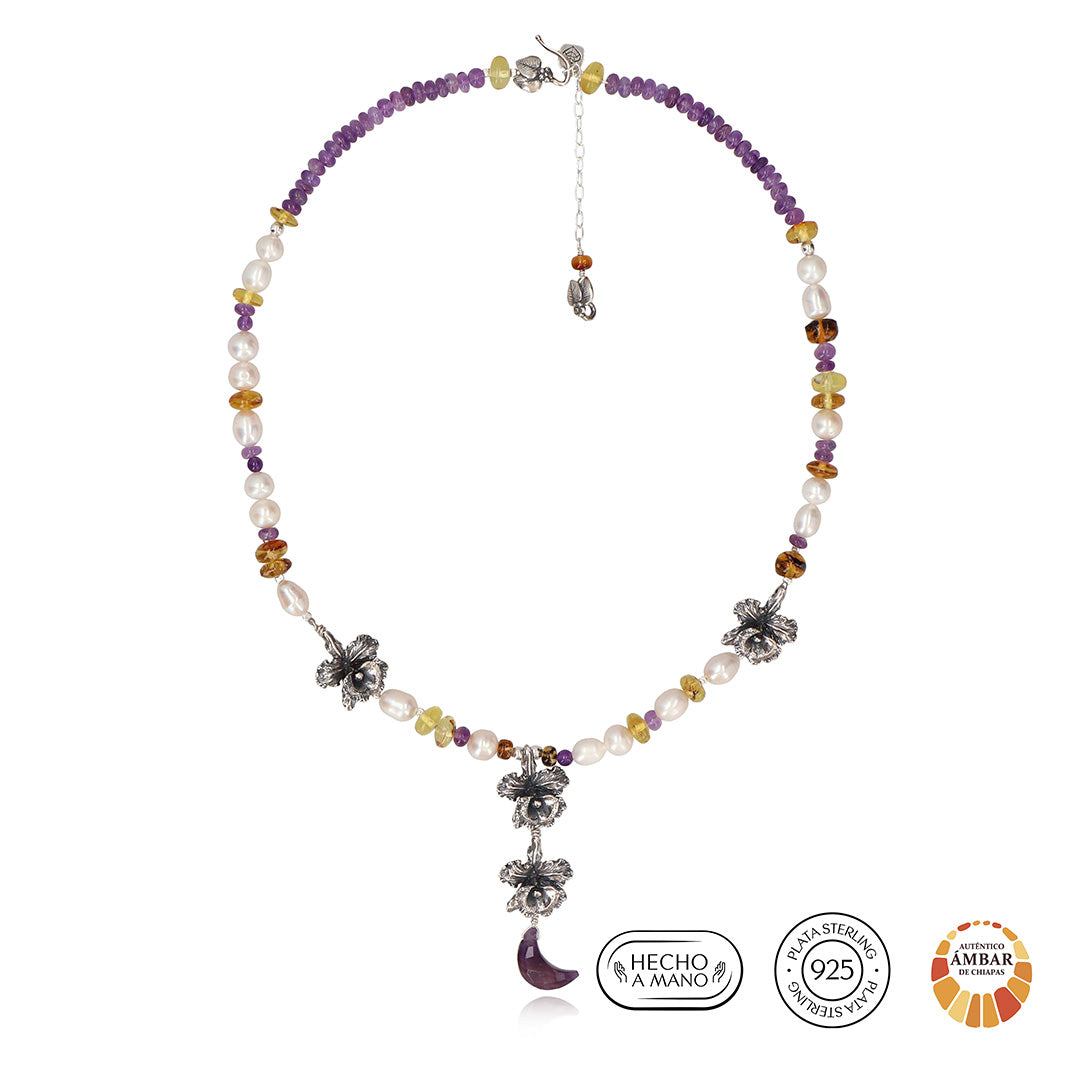 Collar Orquídea Lunar