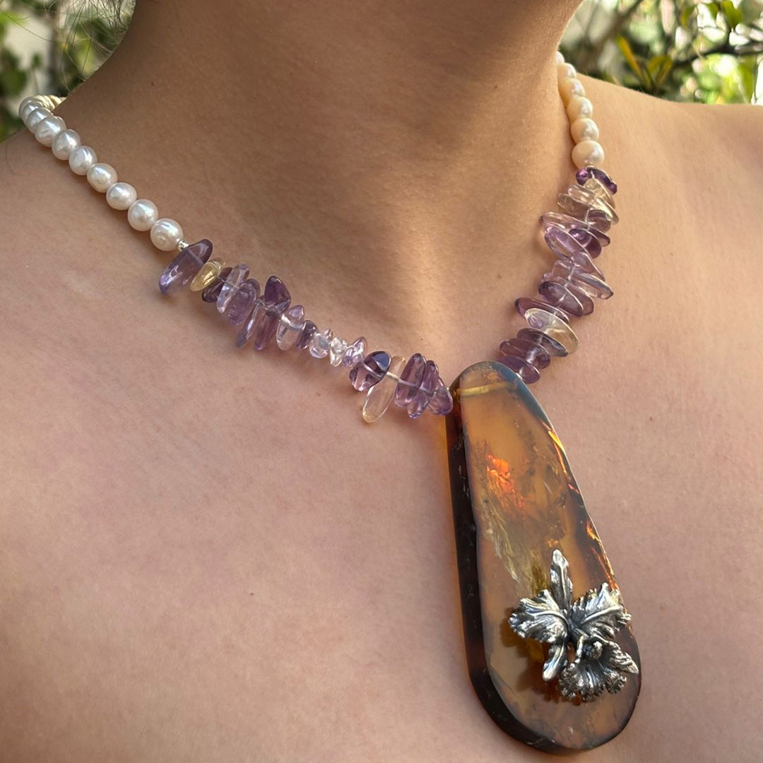 Collar Alma de Orquídea