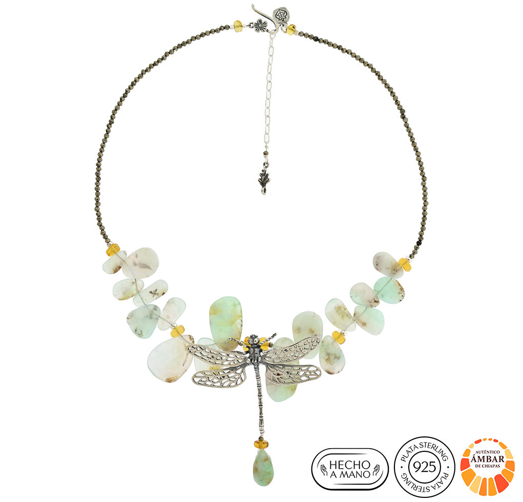 Collar Libélula Vuelo de Primavera
