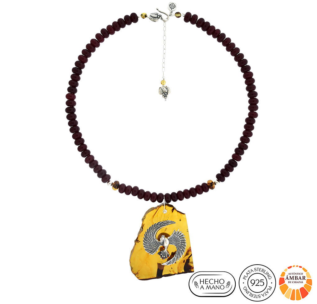 Collar Ave Fénix entre Cenizas