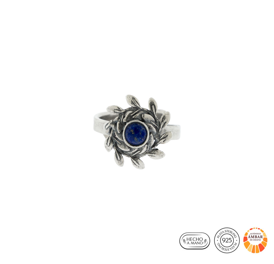 Anillo Guirnalda Helecho de las minas