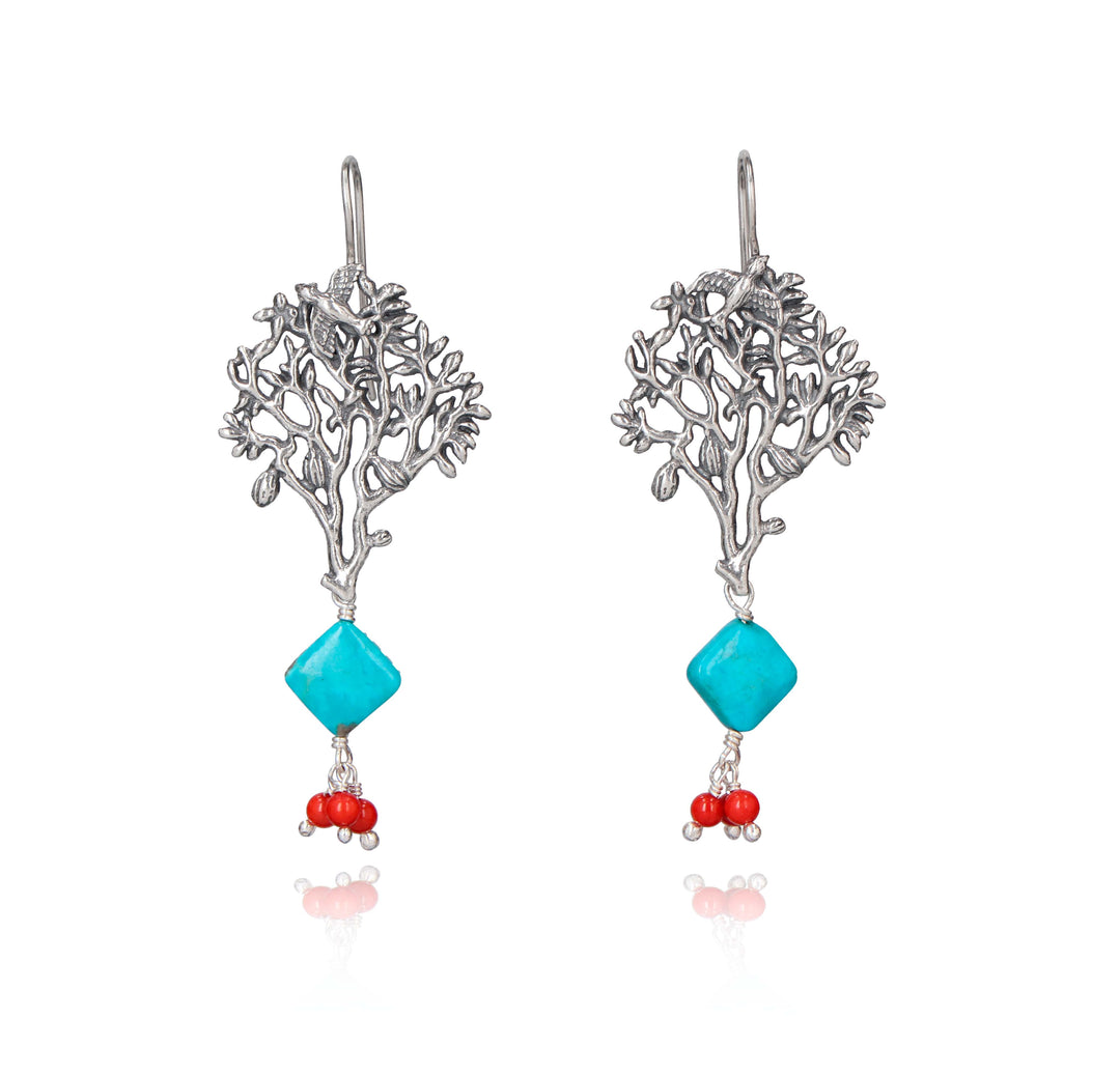 Cocoa Tree Earring with Tilines