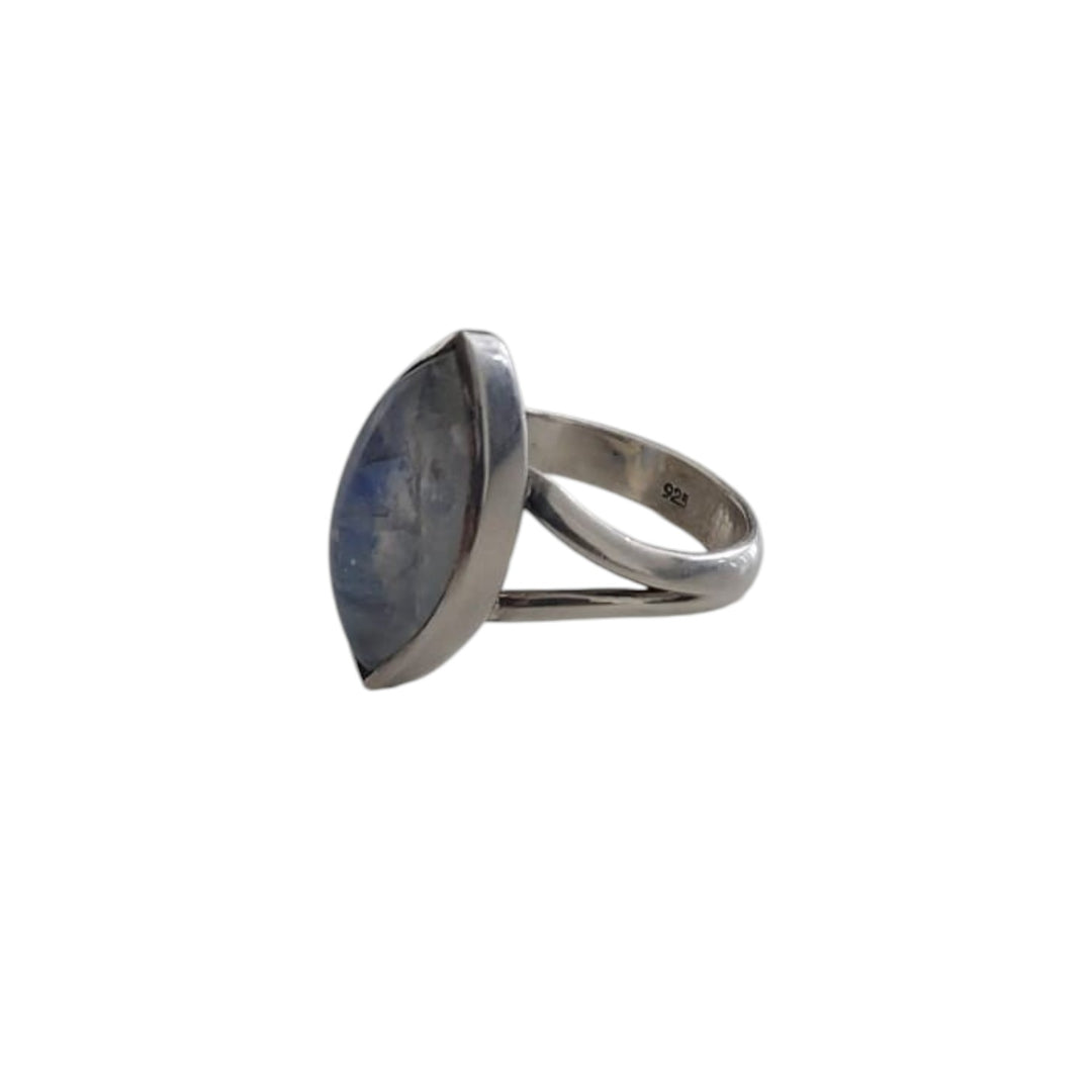 Anillo Piedra Luna arcoíris