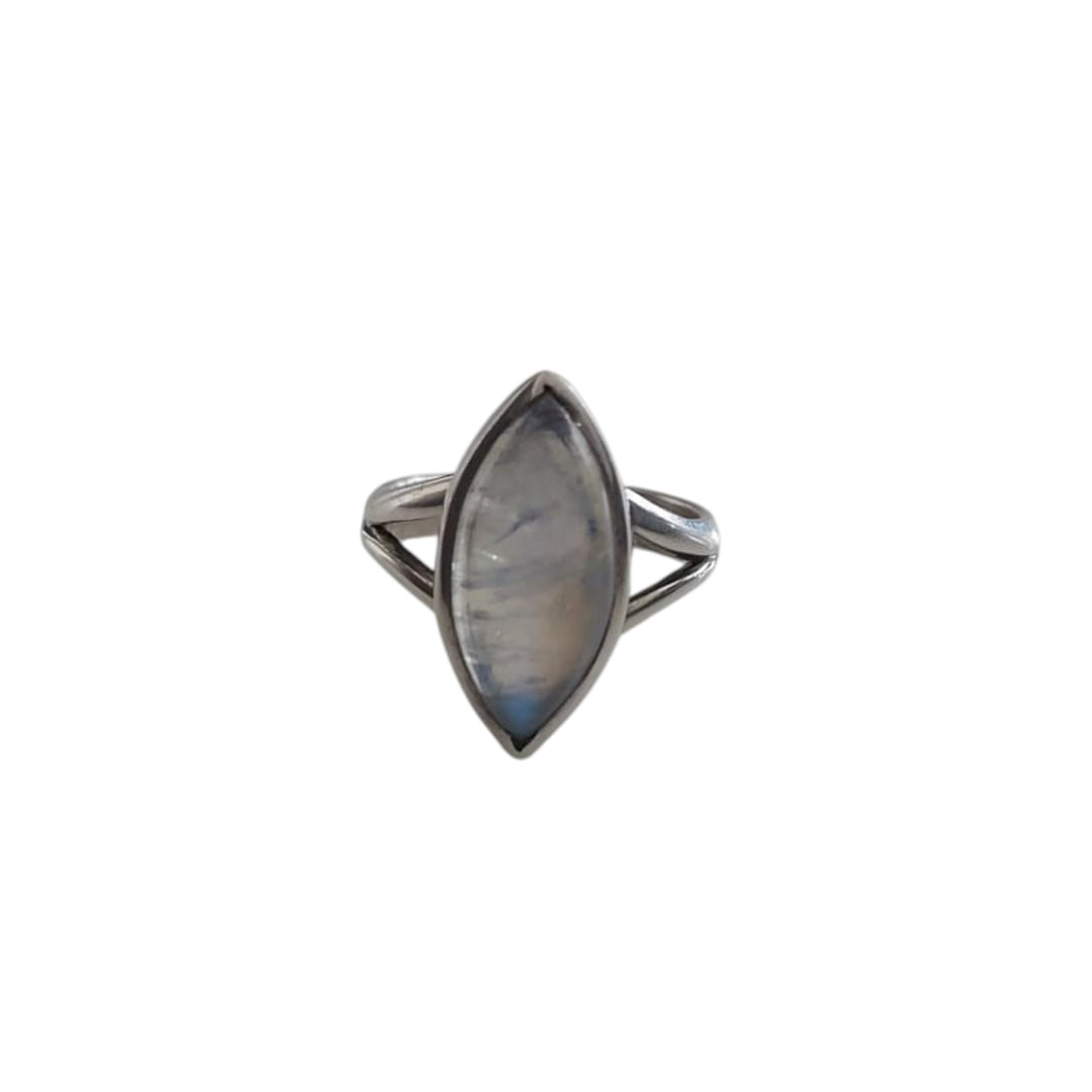 Anillo Piedra Luna arcoíris
