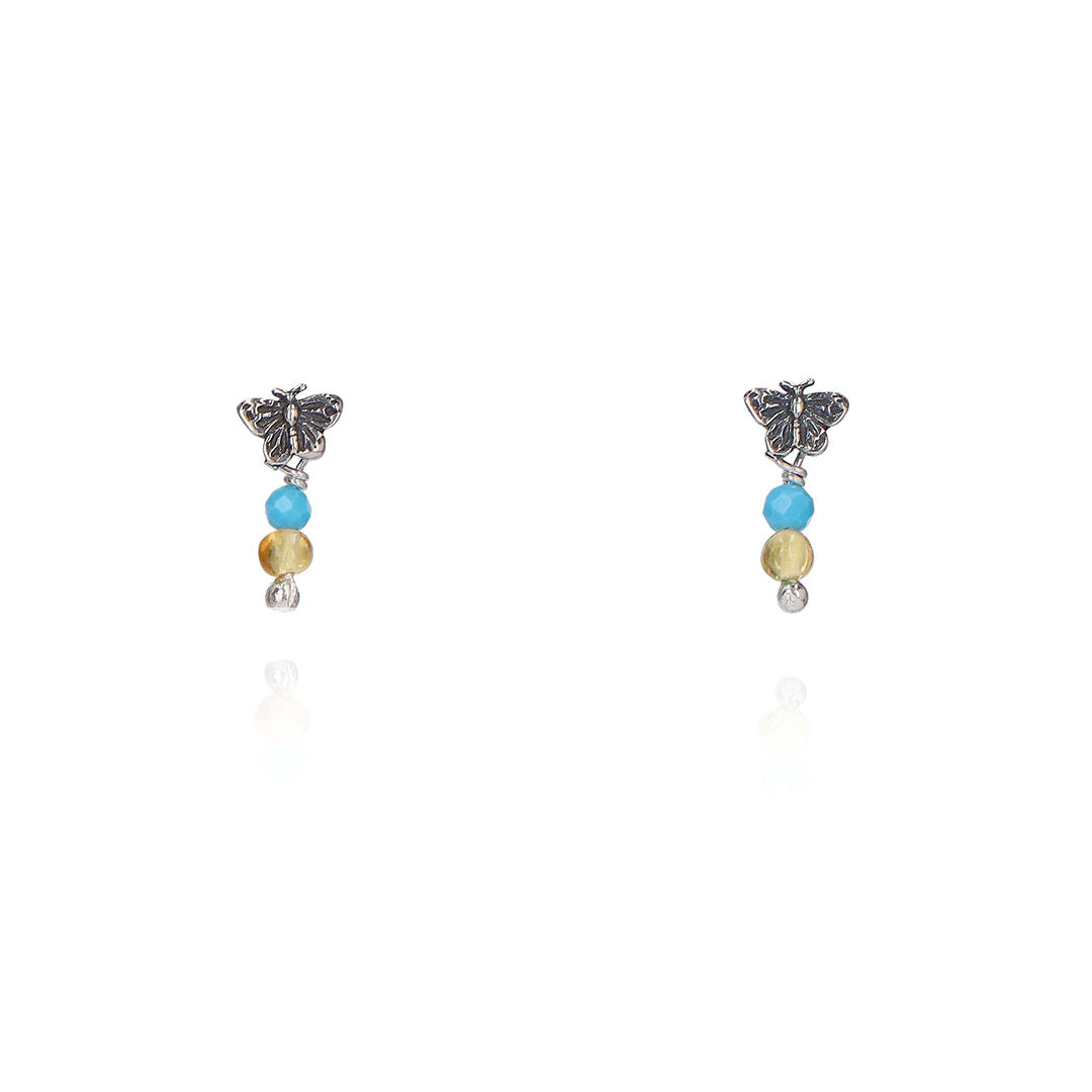 Tiny Monarch Butterfly Earrings Tiny Monarch Butterfly Earrings