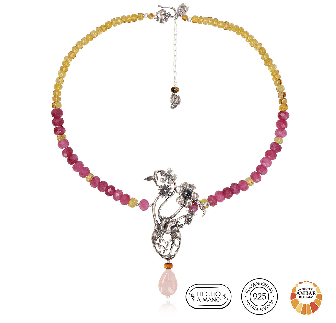 Collar Corazón con Naturaleza