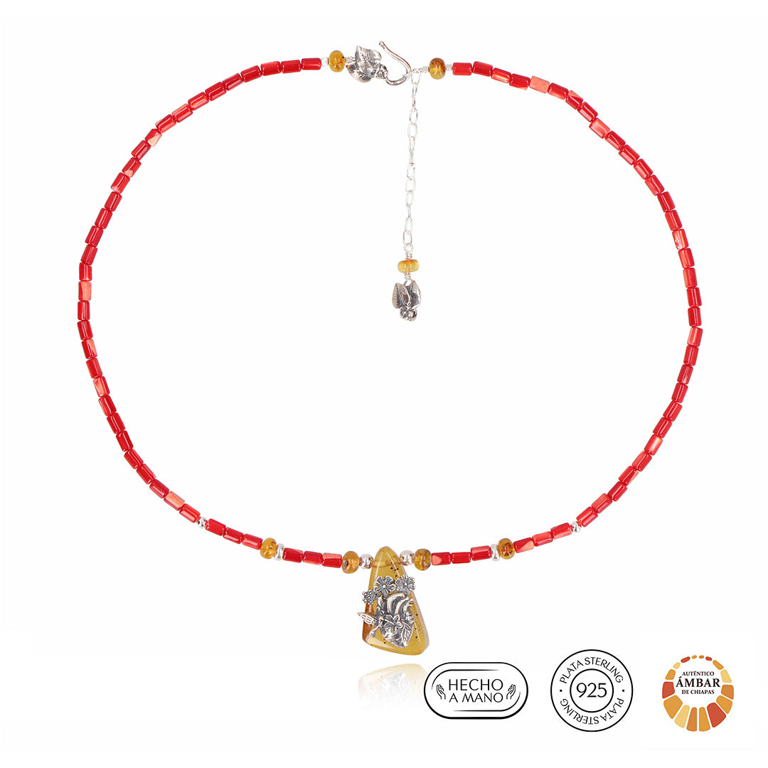 Collar Florecer Interno corazón