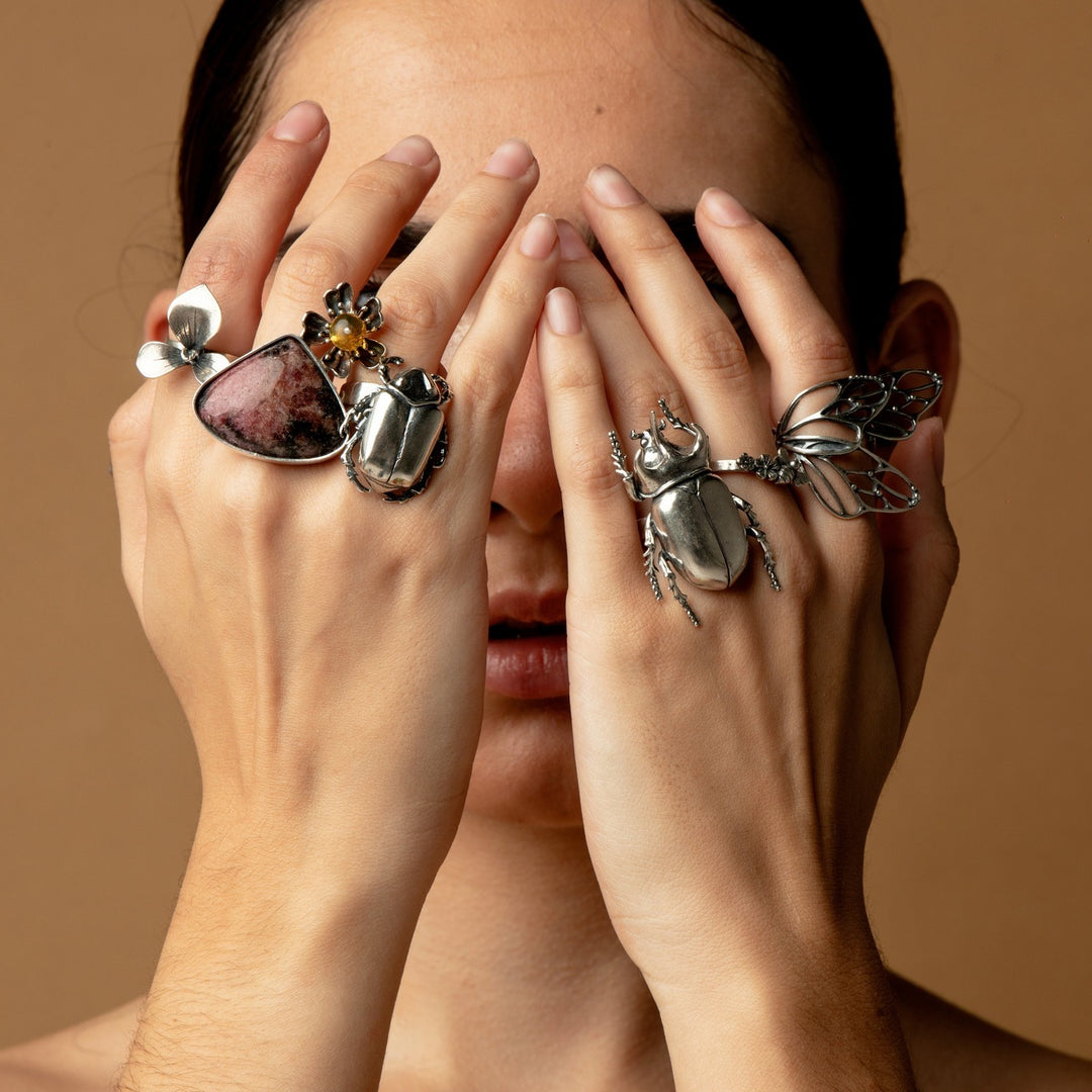 Horned Beetle Ring