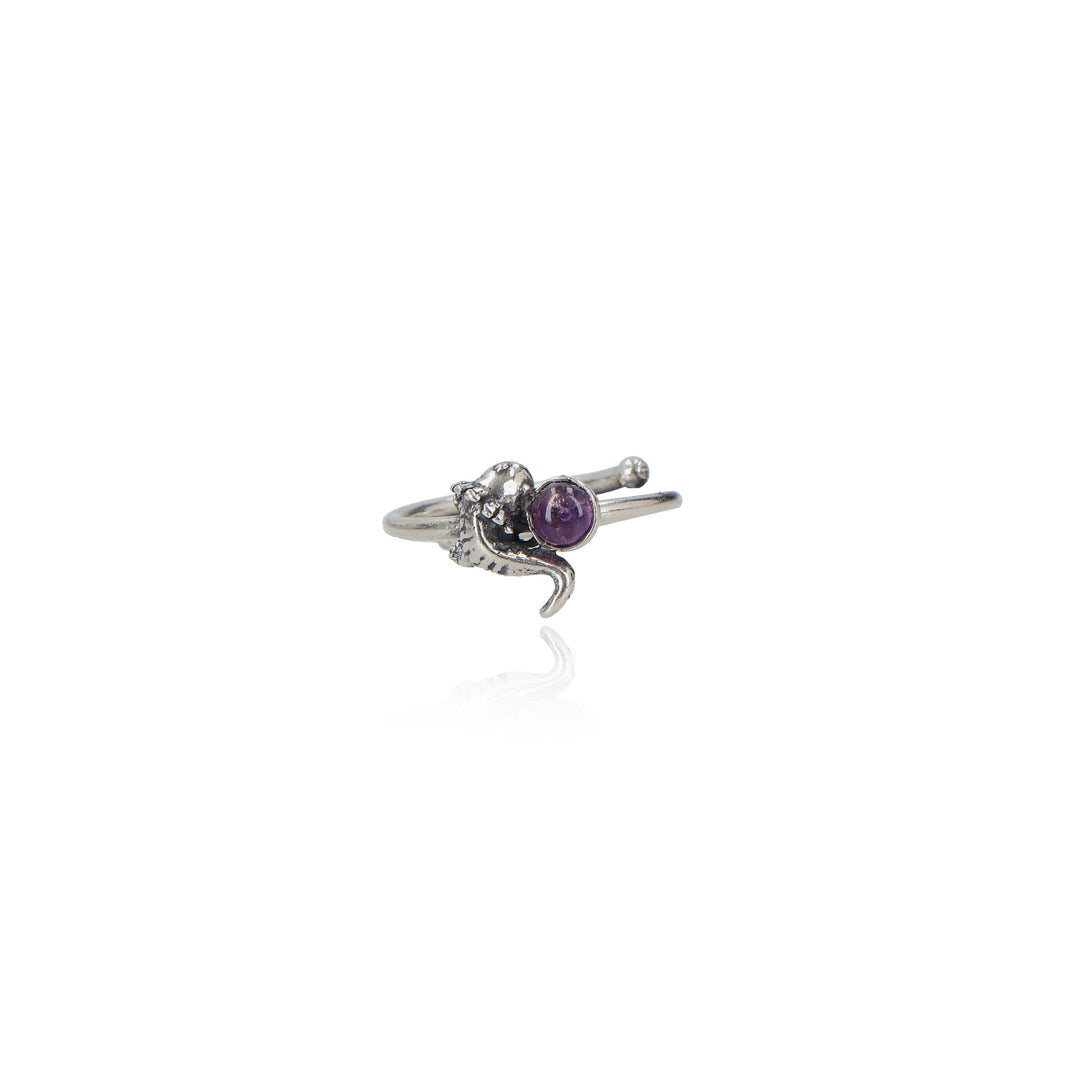 Mini Axolotl Ring with Bezel