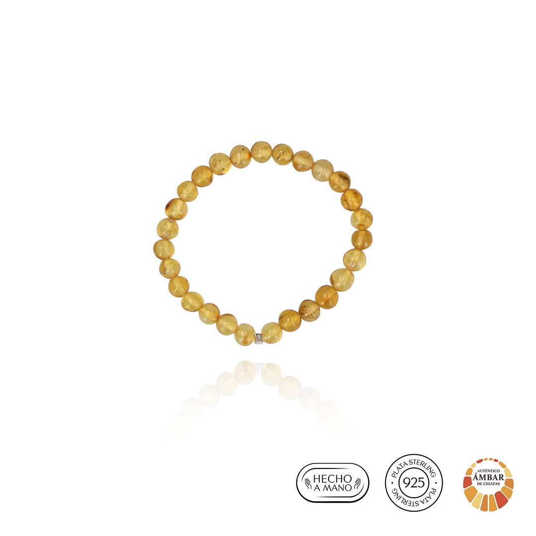 Pulsera de Elástico de bolitas de Ámbar