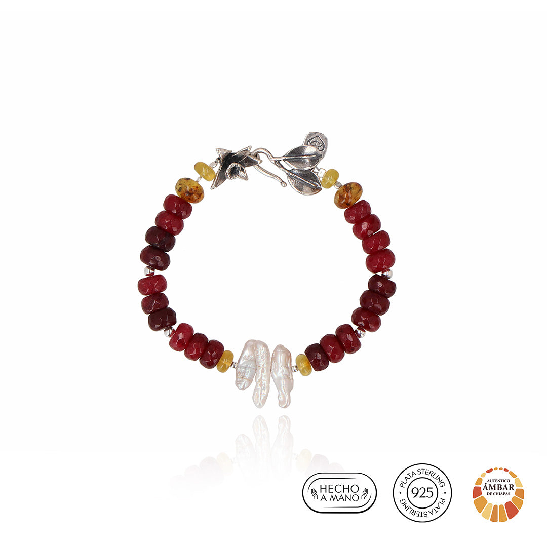 Pulsera Encanto de OrquÍdea