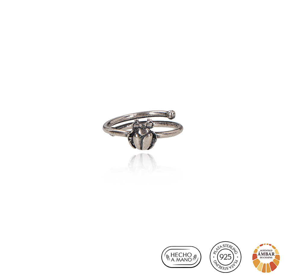 Anillo vuelve a ti escarabajo mini