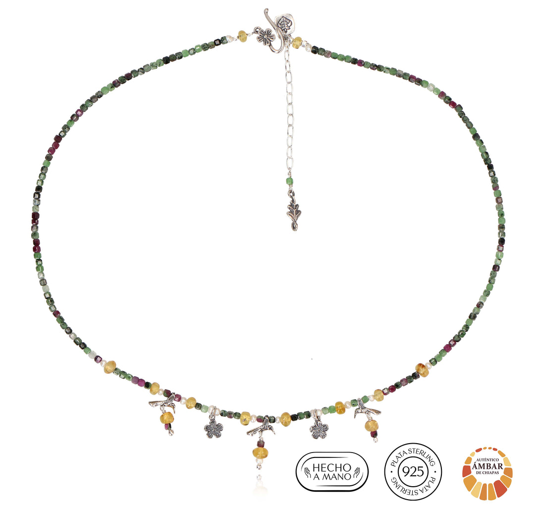 Collar 3 Colibríes
