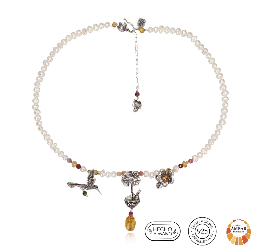 Necklace I go to the nest