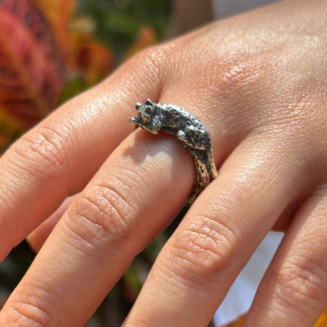 Anillo Jaguar sobre Rama -  Hijas de la Milpa