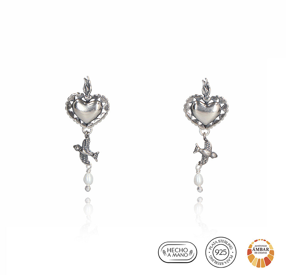 Aretes Vuelo al Corazón