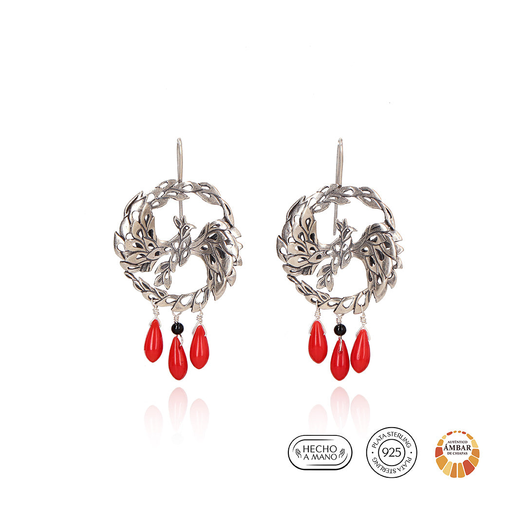 Aretes Transformación del Ave Fénix