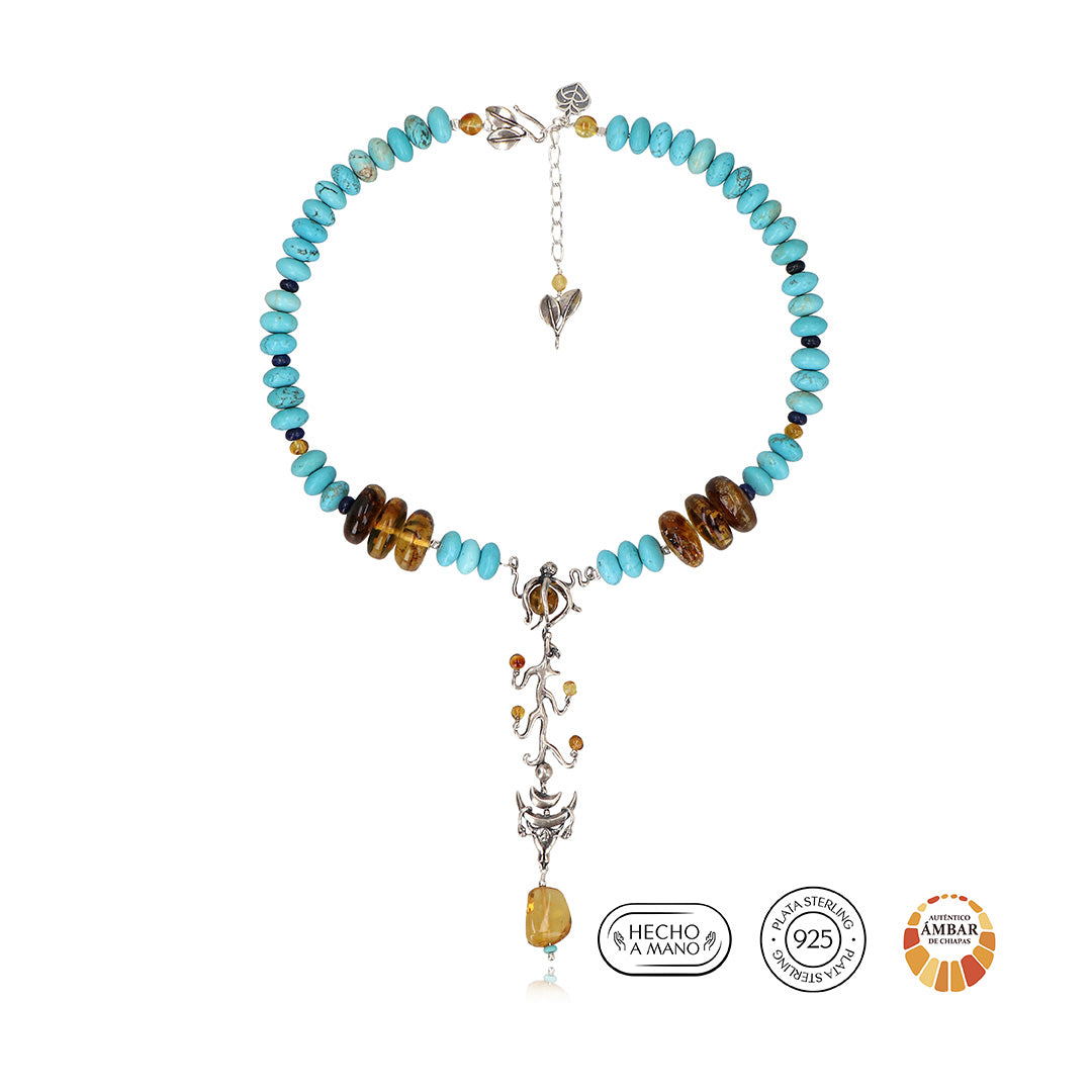 Collar Bastón de Poder Agua
