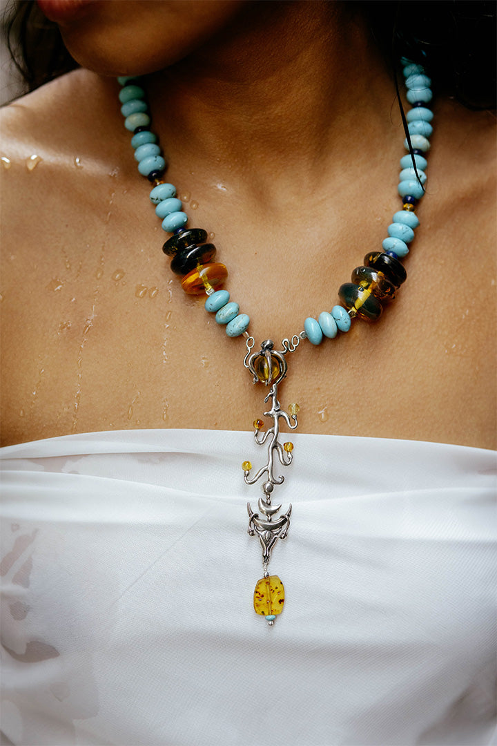 Collar Bastón de Poder Agua