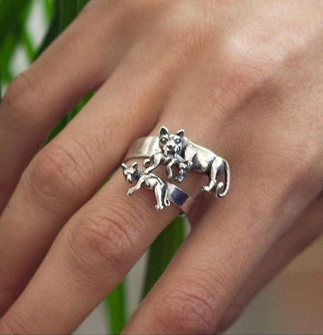 Jaguar Ring Two Cubs