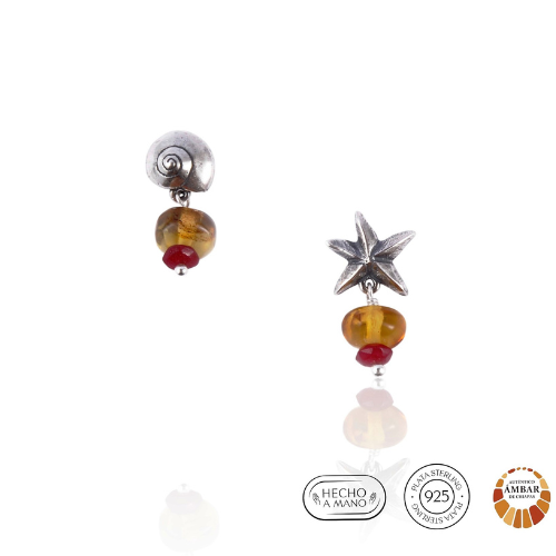 Aretes Estrella y Caracol