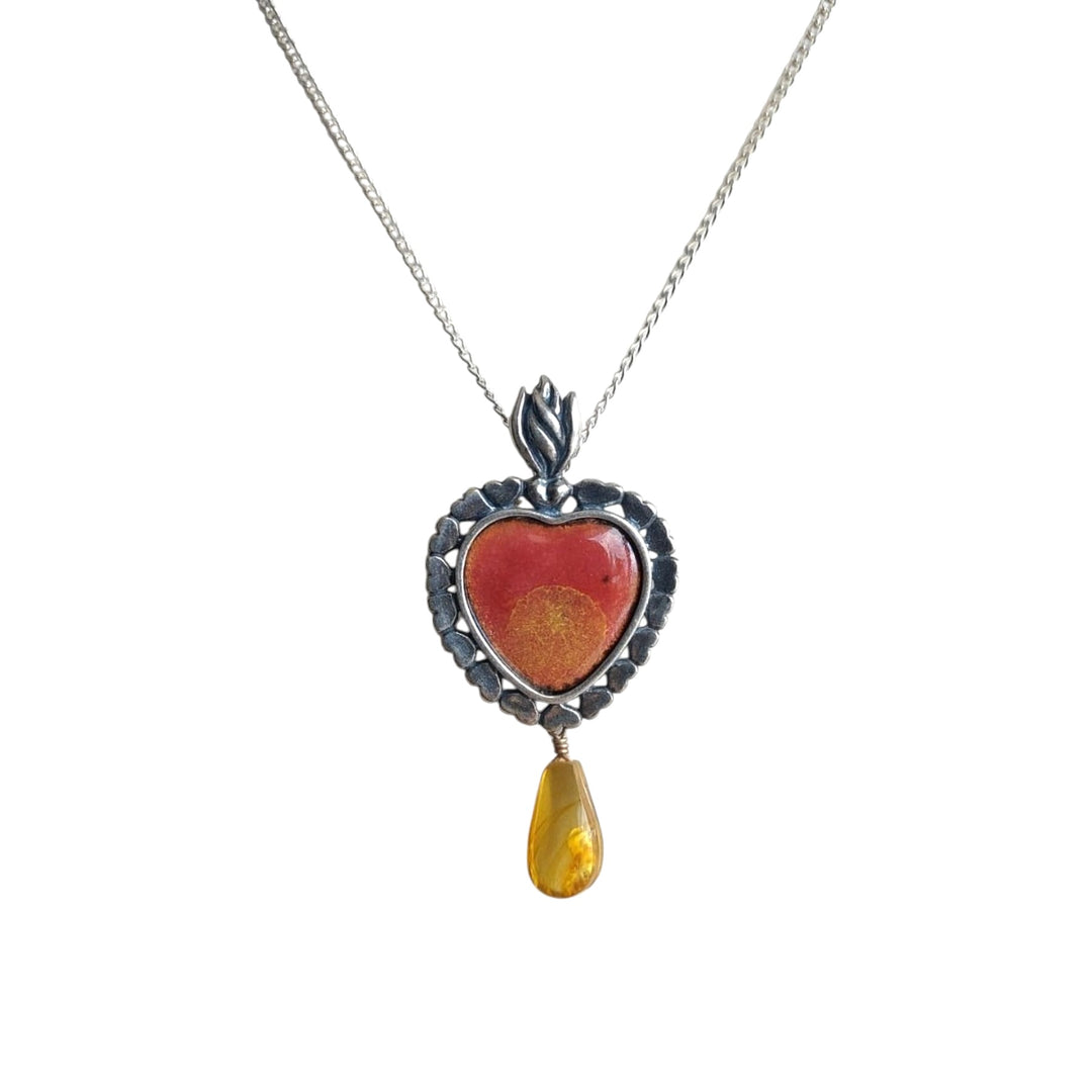 Gargantilla Corazón Flama