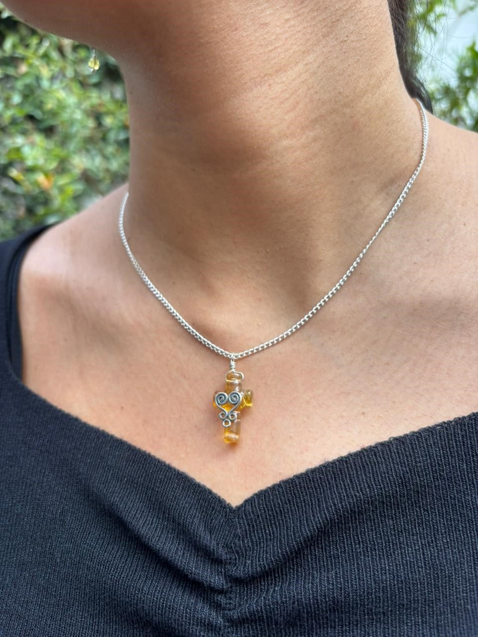 Gargantilla Cruz de Amor Barroco