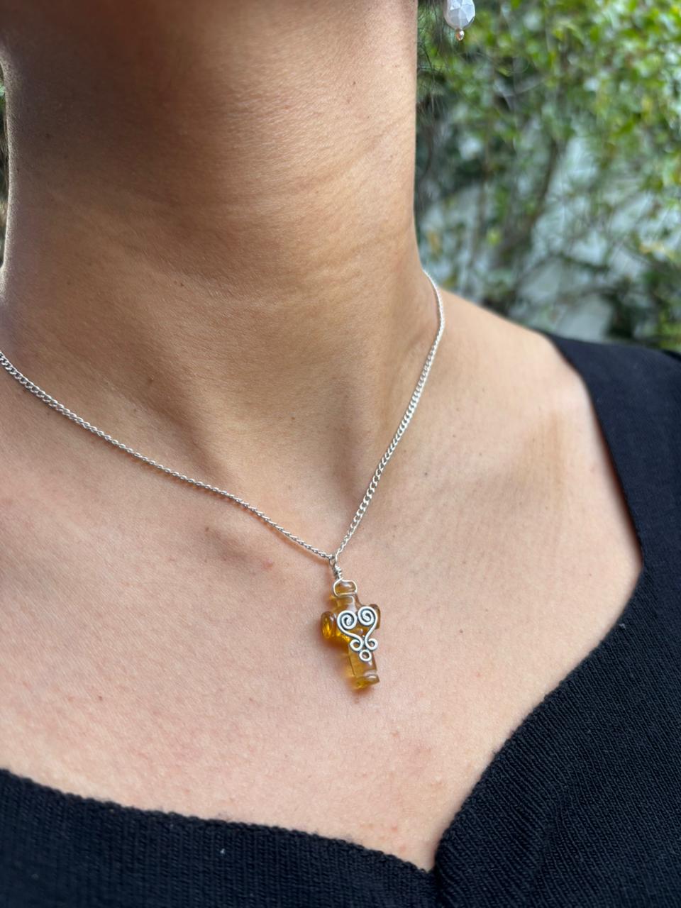 Gargantilla Cruz de Amor Barroco