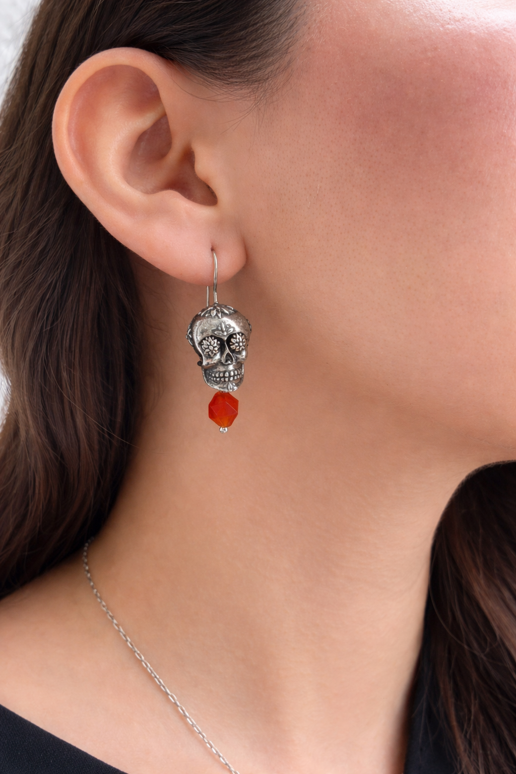 Aretes Calavera Grande